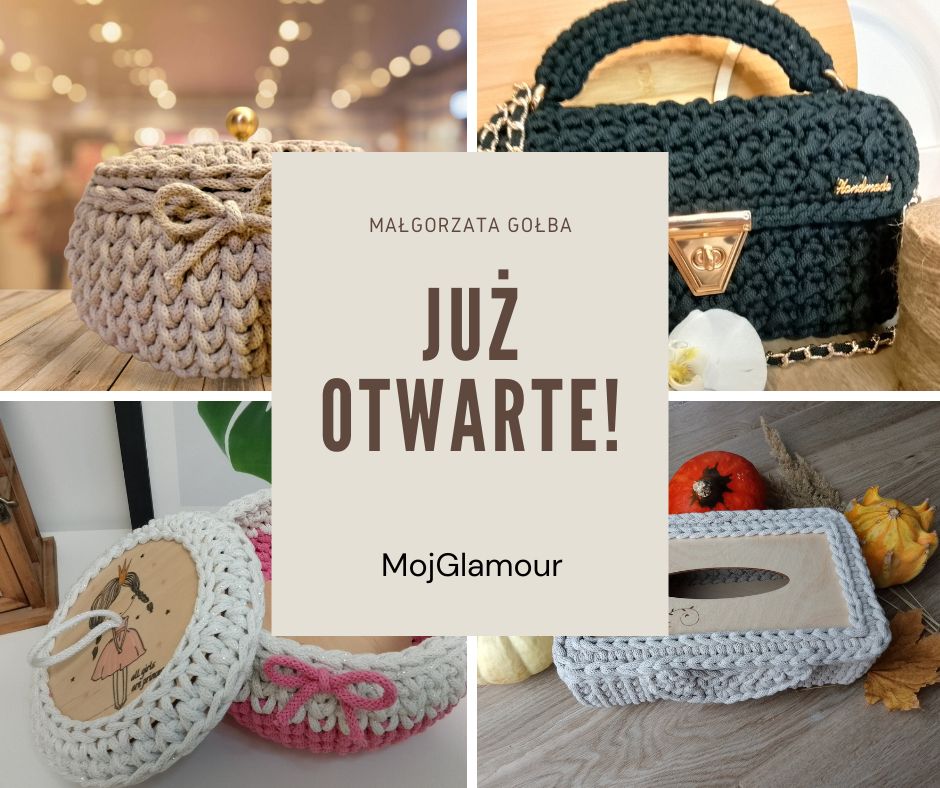 mojglamour, wyroby ze sznurka, rękodzieło, Małgorzata Gołba